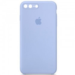 Чехол для iPhone 7 plus / 8 plus (5.5") - Silicone Case Square Full Camera Protective (AA), Голубой / Lilac Blue
