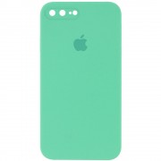 Чехол для iPhone 7 plus / 8 plus (5.5") - Silicone Case Square Full Camera Protective (AA), Зеленый / Spearmint
