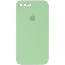 Чехол для iPhone 7 plus / 8 plus (5.5") - Silicone Case Square Full Camera Protective (AA), Мятный / Mint