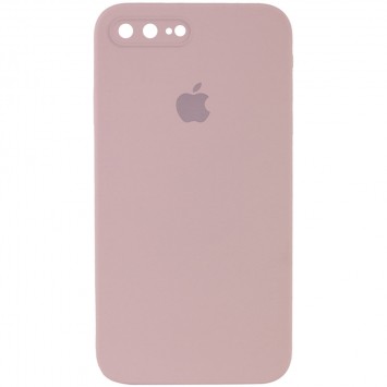 Чехол для iPhone 7 plus / 8 plus (5.5") - Silicone Case Square Full Camera Protective (AA), Розовый / Pink Sand