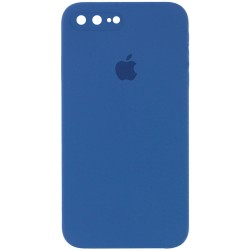Чехол для iPhone 7 plus / 8 plus (5.5") - Silicone Case Square Full Camera Protective (AA), Синий / Navy blue