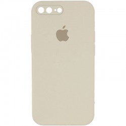 Чохол для iPhone 7 plus / 8 plus (5.5") - Silicone Case Square Full Camera Protective (AA), Бежевий / Antigue White