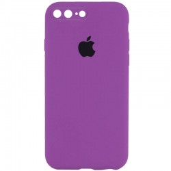Чехол для iPhone 7 plus / 8 plus (5.5") - Silicone Case Square Full Camera Protective (AA), Фиолетовый / Grape