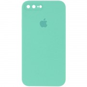 Чехол для iPhone 7 plus / 8 plus (5.5") - Silicone Case Square Full Camera Protective (AA), Бирюзовый / Turquoise