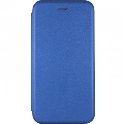 Кожаный чехол (книга) Classy для Samsung Galaxy A03, Синий