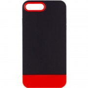 Чехол для iPhone 7 plus / 8 plus (5.5") - TPU+PC Bichromatic, Black/Red
