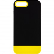 Чехол для iPhone 7 plus / 8 plus (5.5") - TPU+PC Bichromatic, Black/Yellow