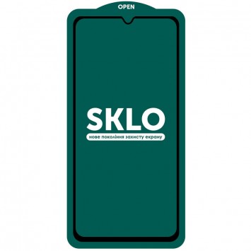 Защитное стекло SKLO 5D (full glue) (тех.пак) для Xiaomi Redmi Note 11E/Poco M5, Черный