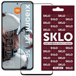 Защитное стекло SKLO 3D (full glue) для Xiaomi 12T/12T Pro, Черный