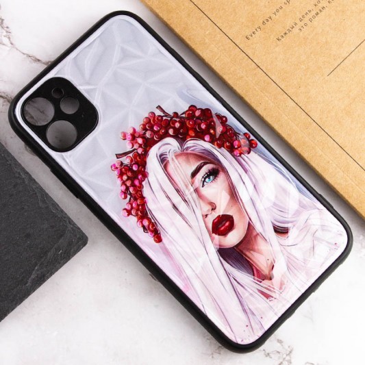 TPU+PC чохол для Apple iPhone 11 (6.1"") - Prisma Ladies Ukrainian Girl - зображення 4 