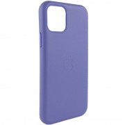Шкіряний чохол для Apple iPhone 11 (6.1"") - Leather Case (AA Plus) Elegant purple