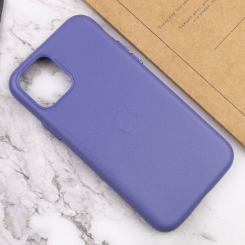 Шкіряний чохол для Apple iPhone 11 (6.1"") - Leather Case (AA Plus) Elegant purple - Чохли для iPhone 11 - зображення 4 