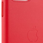 Кожаный чехол для Apple iPhone 11 (6.1"") - Leather Case (AA Plus) Crimson