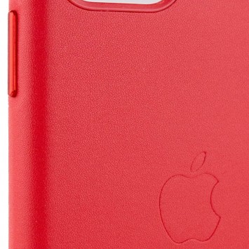 Шкіряний чохол для Apple iPhone 11 (6.1"") - Leather Case (AA Plus) Crimson - Чохли для iPhone 11 - зображення 2 