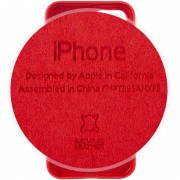Кожаный чехол для Apple iPhone 11 (6.1"") - Leather Case (AA Plus) Crimson