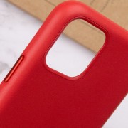 Шкіряний чохол для Apple iPhone 11 (6.1"") - Leather Case (AA Plus) Crimson