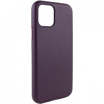 Шкіряний чохол для Apple iPhone 11 (6.1"") - Leather Case (AA Plus) Dark Cherry - Чохли для iPhone 11 - зображення 1 