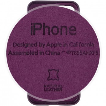 Шкіряний чохол для Apple iPhone 11 (6.1"") - Leather Case (AA Plus) Dark Cherry - Чохли для iPhone 11 - зображення 5 