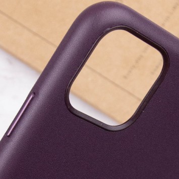 Шкіряний чохол для Apple iPhone 11 (6.1"") - Leather Case (AA Plus) Dark Cherry - Чохли для iPhone 11 - зображення 7 