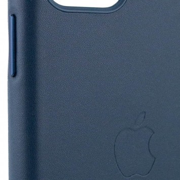 Кожаный чехол для iPhone 11 - Leather Case (AA Plus) Indigo Blue - Чехлы для iPhone 11 - изображение 2