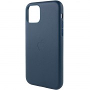 Кожаный чехол для Apple iPhone 11 (6.1"") - Leather Case (AA Plus) Indigo Blue