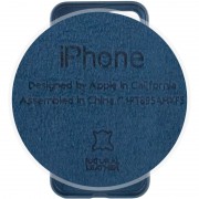 Кожаный чехол для Apple iPhone 11 (6.1"") - Leather Case (AA Plus) Indigo Blue