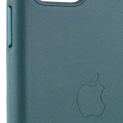 Шкіряний чохол для Apple iPhone 11 (6.1"") - Leather Case (AA Plus) Pine green