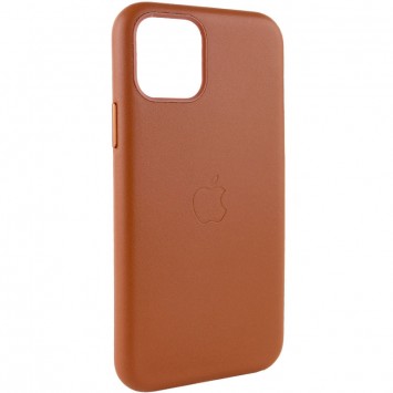 Шкіряний чохол для Apple iPhone 11 (6.1"") - Leather Case (AA Plus) Saddle Brown - Чохли для iPhone 11 - зображення 1 