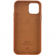 Кожаный чехол для Apple iPhone 11 (6.1"") - Leather Case (AA Plus) Saddle Brown