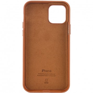Шкіряний чохол для Apple iPhone 11 (6.1"") - Leather Case (AA Plus) Saddle Brown - Чохли для iPhone 11 - зображення 4 
