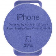 Кожаный чехол для Apple iPhone 11 (6.1"") - Leather Case (AA Plus) Wisteria