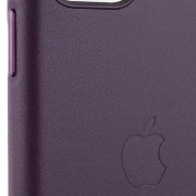 Шкіряний чохол Leather Case (AA Plus) для Apple iPhone 11 Pro (5.8"") Dark Cherry