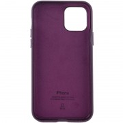 Кожаный чехол Leather Case (AA Plus) для Apple iPhone 11 Pro (5.8"") Dark Cherry