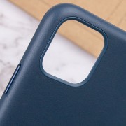 Кожаный чехол Leather Case (AA Plus) для Apple iPhone 11 Pro (5.8"") Indigo Blue