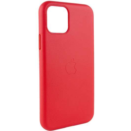 Шкіряний чохол Leather Case (AA Plus) для Apple iPhone 11 Pro Max (6.5"") Crimson - зображення 1 