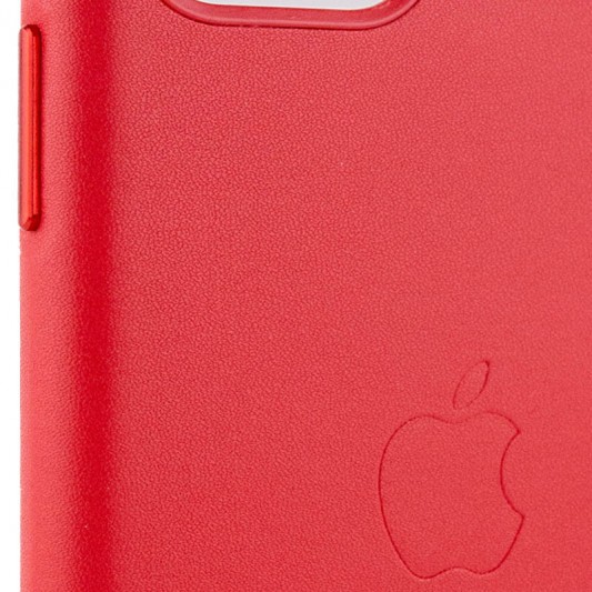 Шкіряний чохол Leather Case (AA Plus) для Apple iPhone 11 Pro Max (6.5"") Crimson - зображення 2 