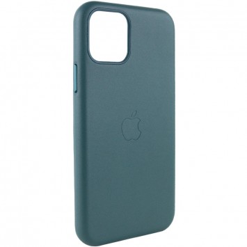 Шкіряний чохол Leather Case (AA Plus) Apple iPhone 11 Pro Max (6.5"") Pine green - Чохли для iPhone 11 Pro Max - зображення 2 