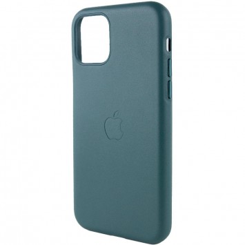 Шкіряний чохол Leather Case (AA Plus) Apple iPhone 11 Pro Max (6.5"") Pine green - Чохли для iPhone 11 Pro Max - зображення 3 