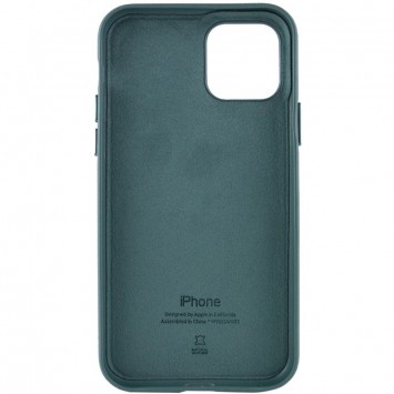 Шкіряний чохол Leather Case (AA Plus) Apple iPhone 11 Pro Max (6.5"") Pine green - Чохли для iPhone 11 Pro Max - зображення 4 