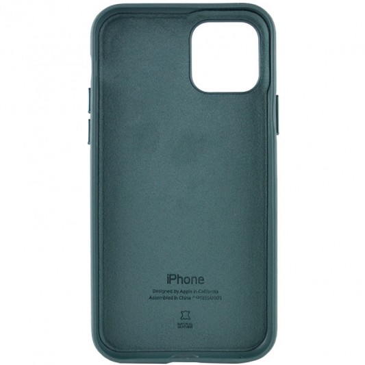 Шкіряний чохол Leather Case (AA Plus) Apple iPhone 11 Pro Max (6.5"") Pine green - зображення 4 