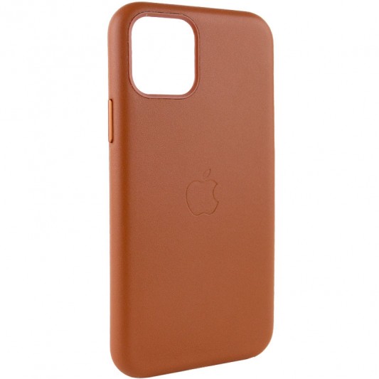 Шкіряний чохол Leather Case (AA Plus) для Apple iPhone 11 Pro Max (6.5"") Saddle Brown - зображення 1 