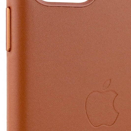 Шкіряний чохол Leather Case (AA Plus) для Apple iPhone 11 Pro Max (6.5"") Saddle Brown - зображення 2 