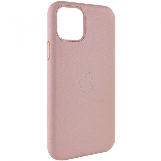 Шкіряний чохол Leather Case (AA Plus) для Apple iPhone 11 Pro Max (6.5"") Sand Pink - зображення 1 