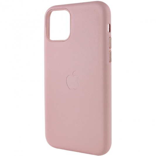 Шкіряний чохол Leather Case (AA Plus) для Apple iPhone 11 Pro Max (6.5"") Sand Pink - зображення 3 