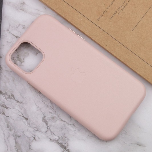 Шкіряний чохол Leather Case (AA Plus) для Apple iPhone 11 Pro Max (6.5"") Sand Pink - зображення 6 