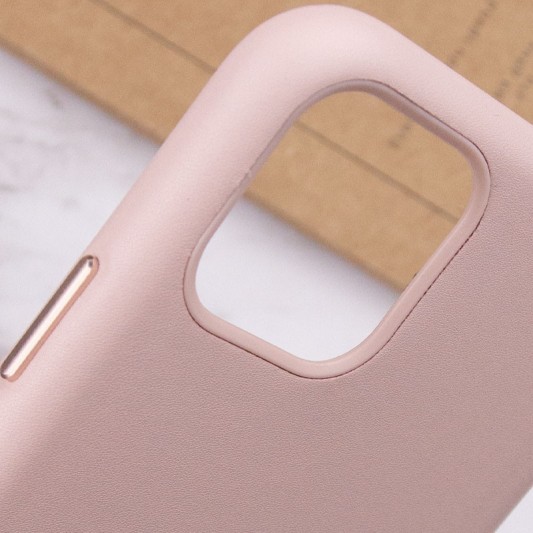 Шкіряний чохол Leather Case (AA Plus) для Apple iPhone 11 Pro Max (6.5"") Sand Pink - зображення 7 