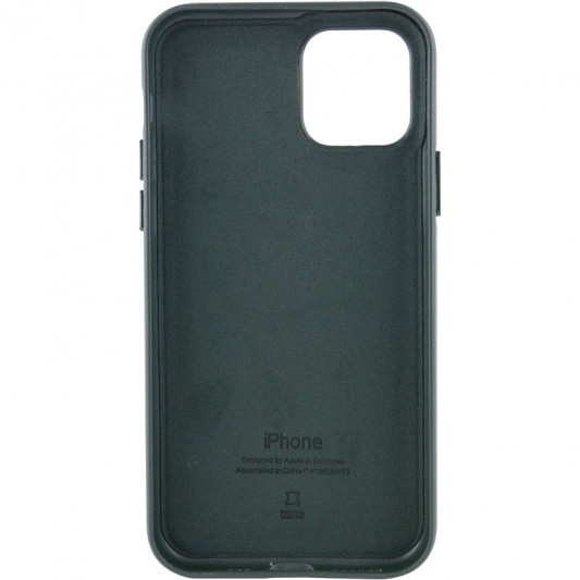 Шкіряний чохол Leather Case (AA Plus) для Apple iPhone 11 Pro Max (6.5"") Shirt Green - зображення 4 