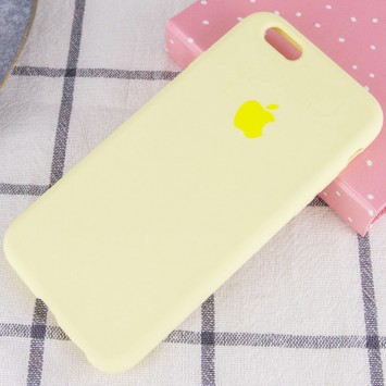 Чохол Silicone Case Full Protective (AA) для iPhone SE 2 / 3 (2020 / 2022) / iPhone 8 / iPhone 7, Жовтий / Mellow Yellow - Чохли для iPhone SE 2 / 3 (2020 / 2022) / 8 / 7 - зображення 1 