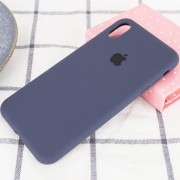 Чохол Silicone Case Full Protective (AA) для Apple iPhone XS Max (6.5"), Темний Синій / Midnight Blue