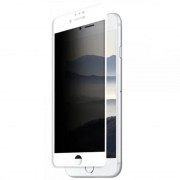 Захисне скло антишпигун для iPhone SE 2 / 3 (2020 / 2022) / iPhone 8 / iPhone 7 - Privacy 5D (full glue) (тех.пак), Білий